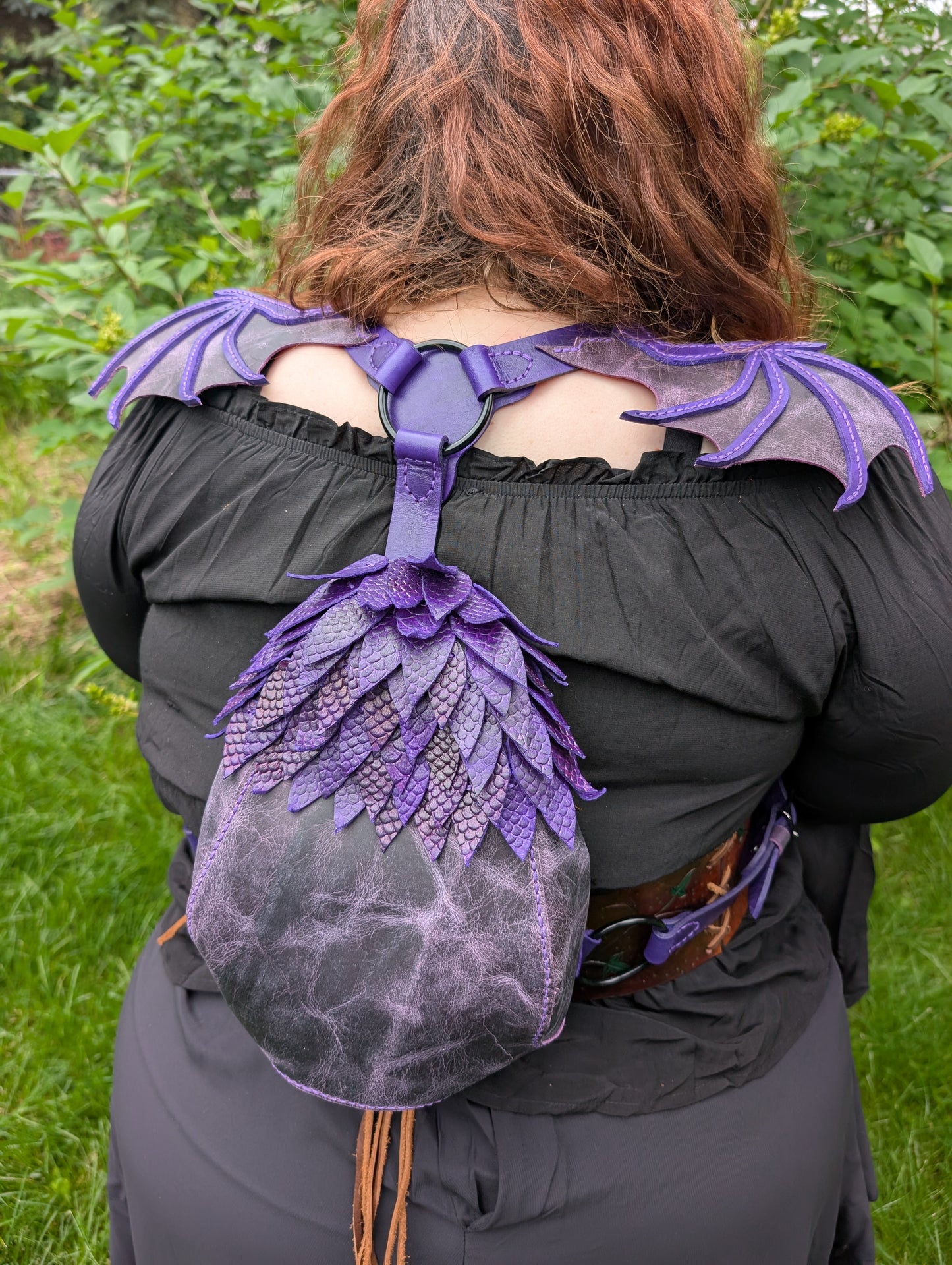 Handmade Leather Wyvern Backpack - Full Grain