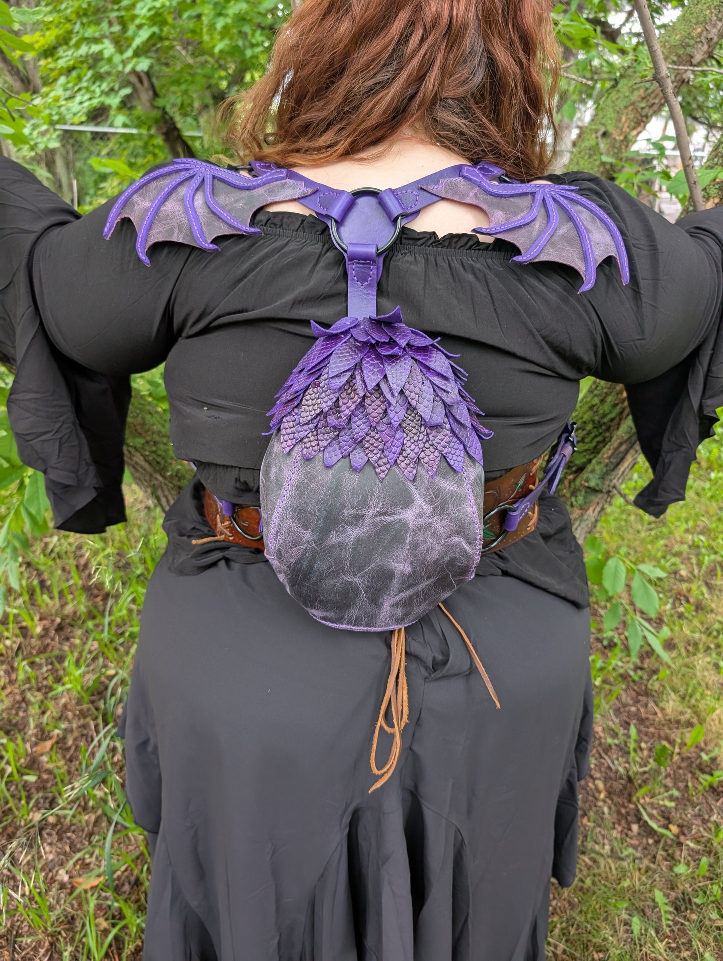 Handmade Leather Wyvern Backpack - Full Grain