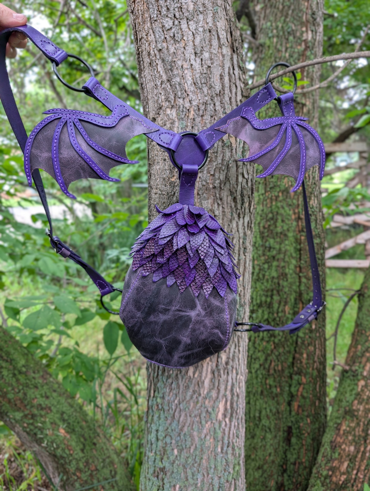 Handmade Leather Wyvern Backpack - Full Grain