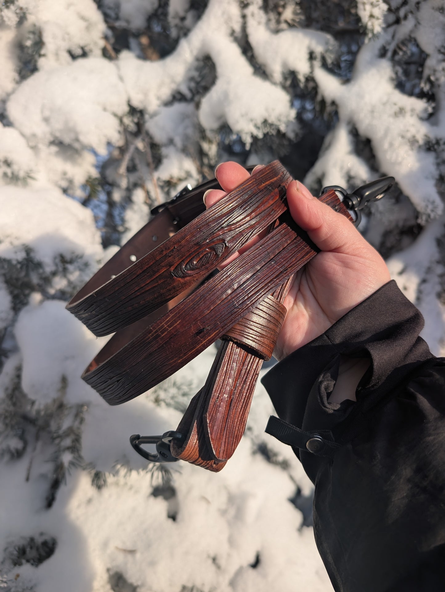 Handmade Full Grain Leather Bat Crossbody Purse - Handmade in Canada